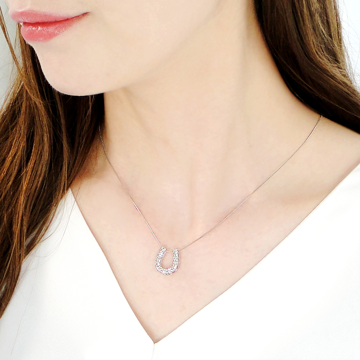 ＜ 甲府ジュエリー ＞Pt ﾀﾞｲﾔ馬蹄1.00ct　PN　325722