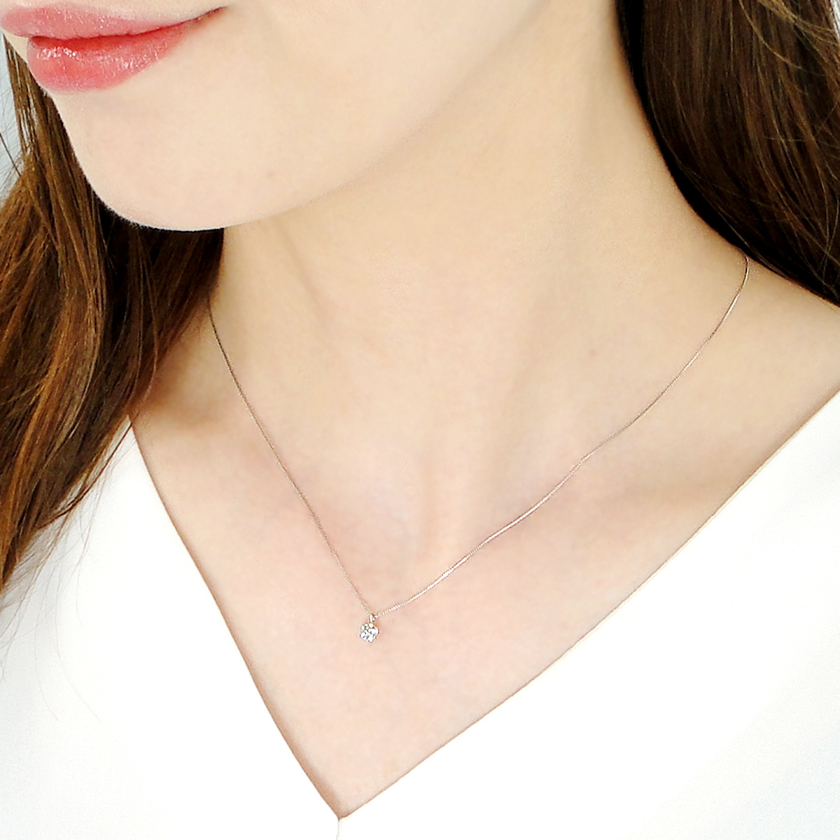 ＜ 甲府ジュエリー ＞Pt900　ダイヤ0.2ｃｔ　ＰＮ326492