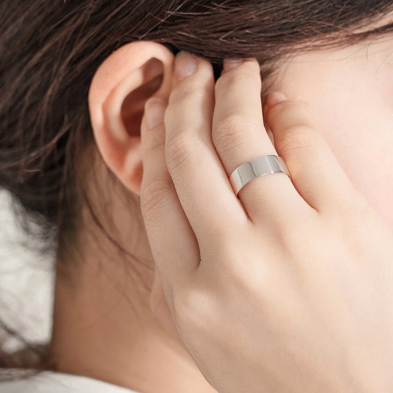 ＜ 甲府ジュエリー ＞プラチナ シンプルフラットリング 15-5381