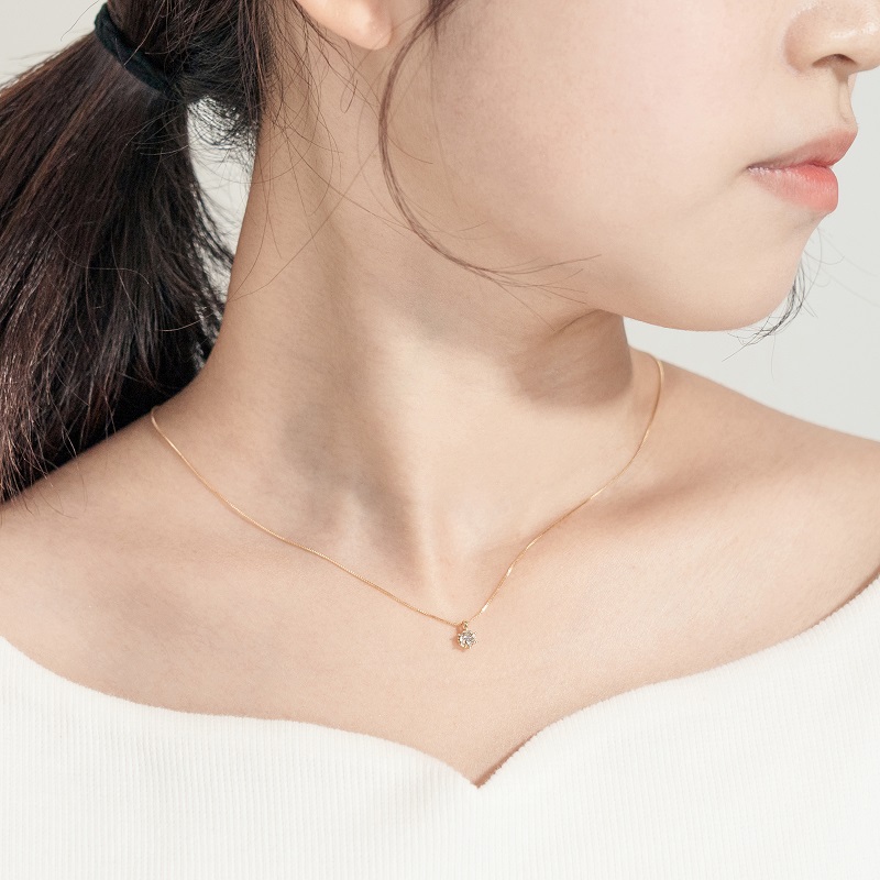 〈 甲府ジュエリー 〉K18 TTLBダイヤモンドネックレス(0.3ct) 60-8799