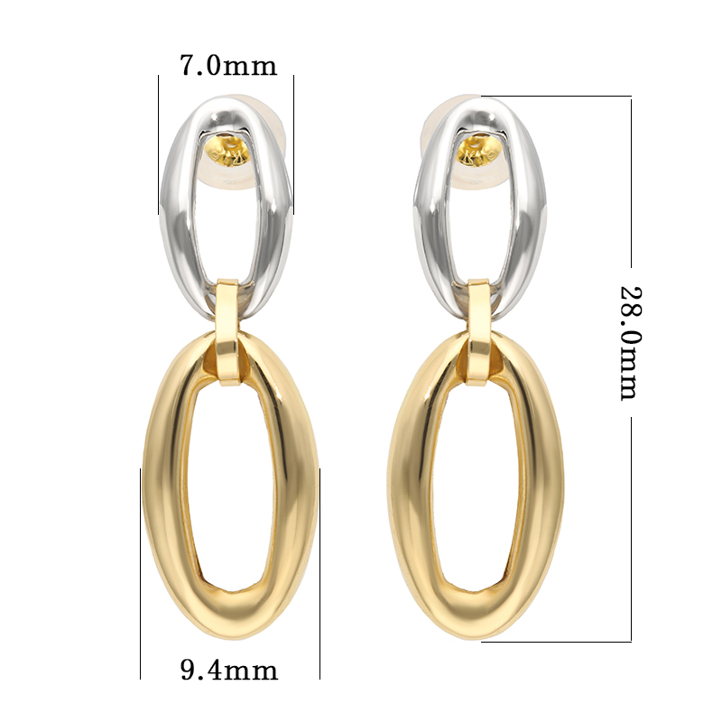 ＜ 甲府ジュエリー ＞K18/プラチナ コンビデザインピアス 43-6294