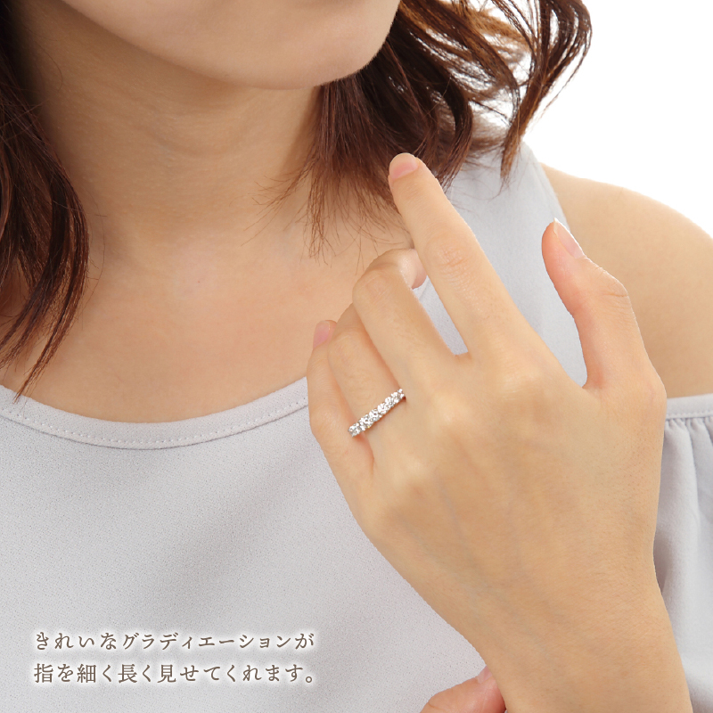 〈 甲府ジュエリー 〉プラチナ ダイヤモンドリング　R2579DI-P