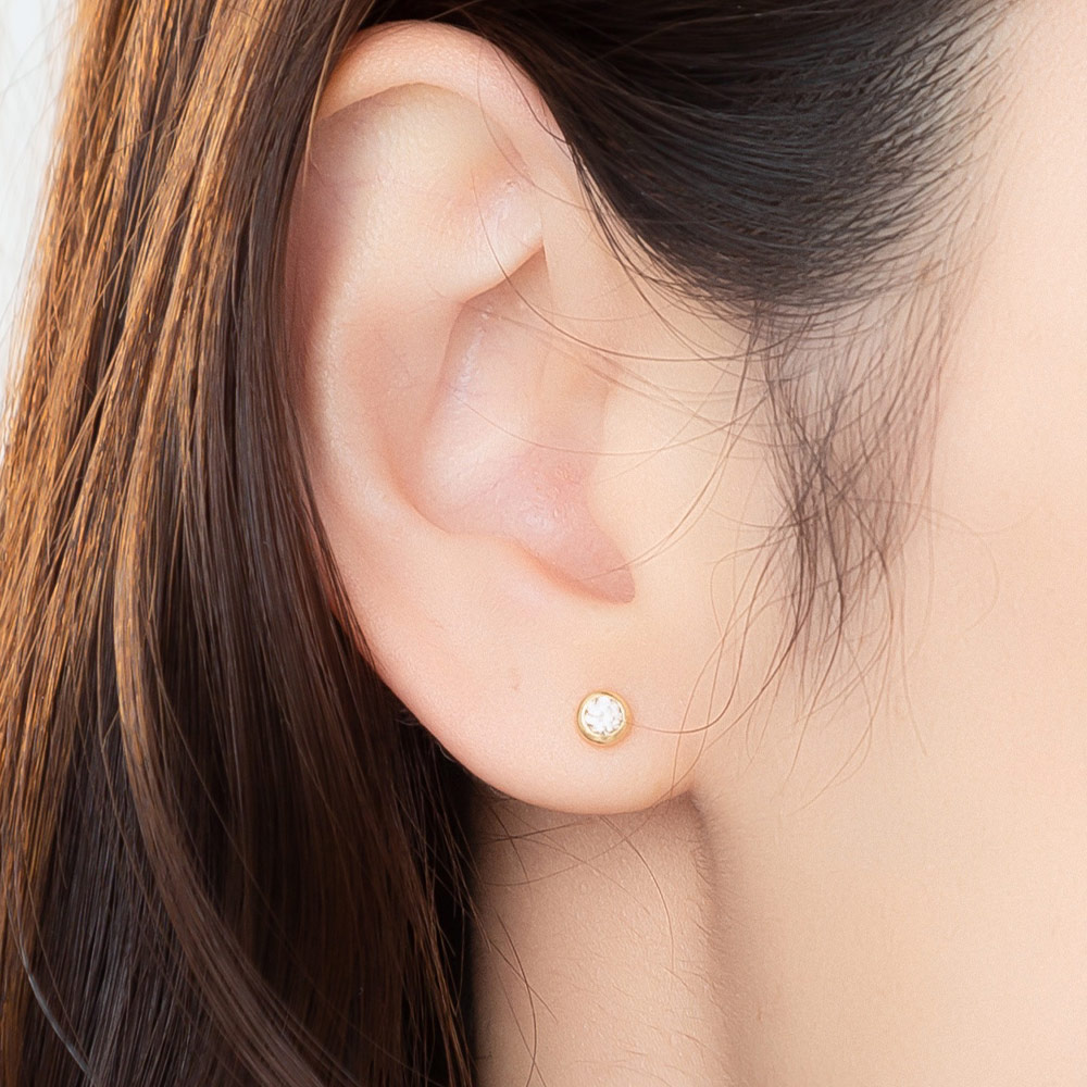 〈 甲府ジュエリー 〉K18 Sirius/シリウス ダイヤモンド0.2ct ピアス 014585