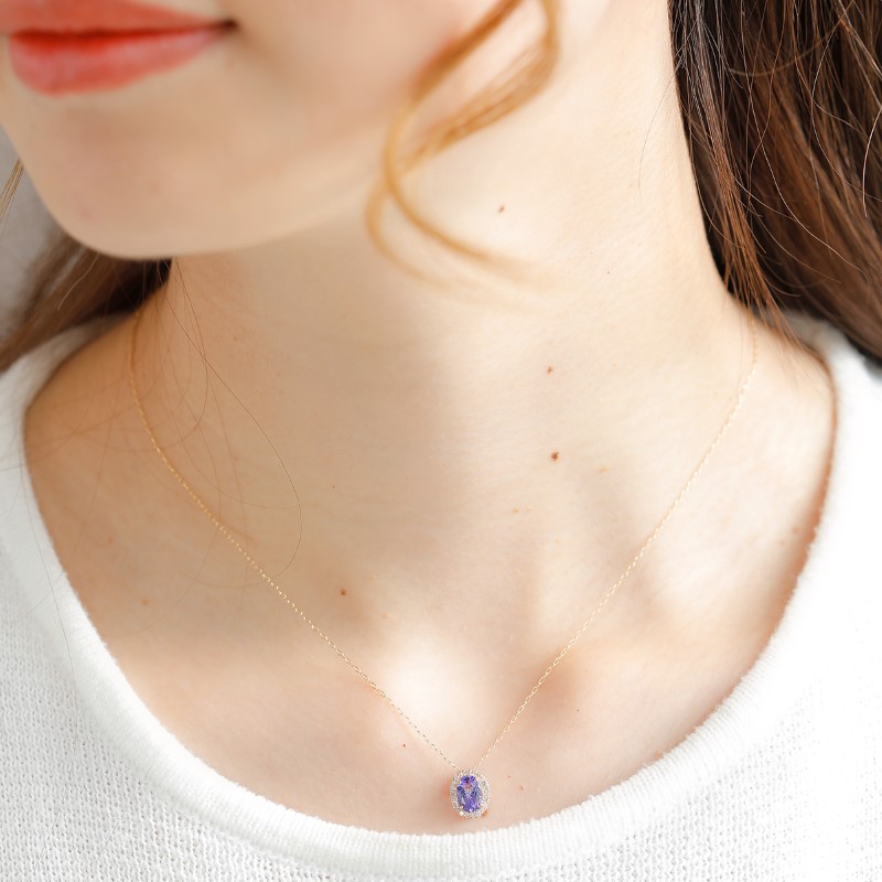 〈 甲府ジュエリー 〉K18 briller/ブリエ オーバル ネックレス 28691