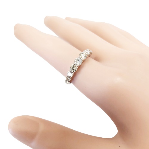 〈 甲府ジュエリー 〉プラチナ製 ハート＆キューピッドダイヤモンド 1.0ct リング[1455912]