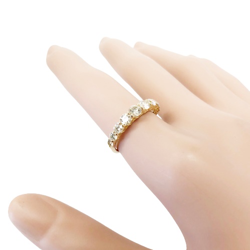 〈 甲府ジュエリー 〉１８金製 ハート＆キューピッドダイヤモンド 1.0ct リング[1466029]