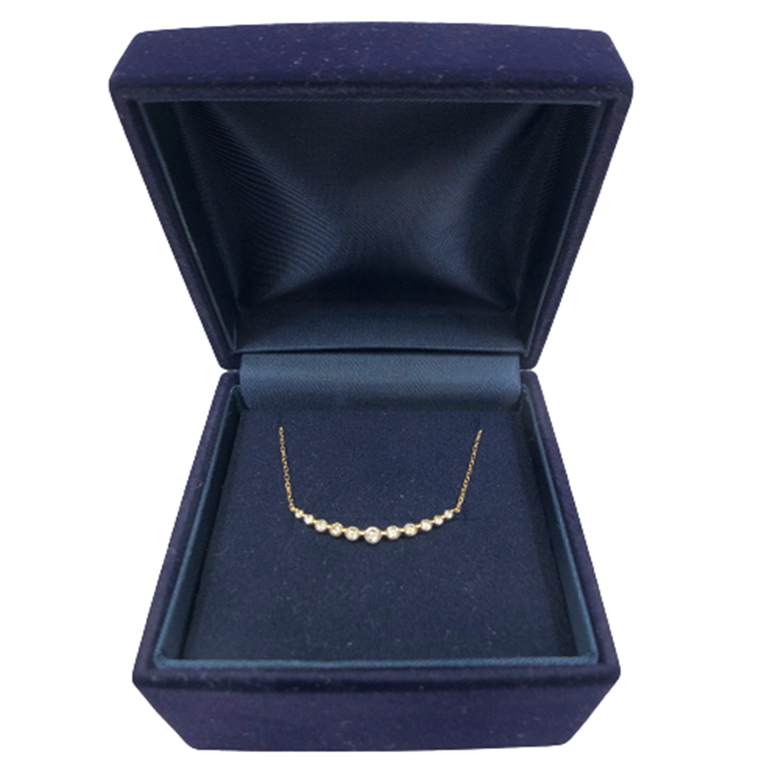 〈 甲府ジュエリー 〉１８金製 ハート＆キューピッドダイヤモンド 0.5ct ペンダントネックレス[1462169]