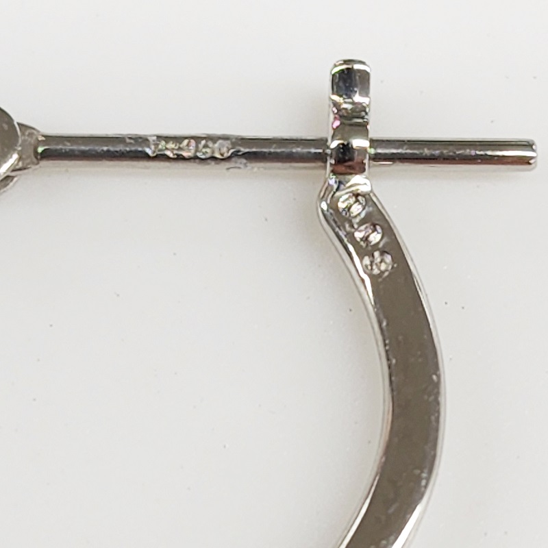 〈 甲府ジュエリー 〉プラチナ ダイヤ エタニティ フープ ピアス 0.1ctUP BPE-04016P