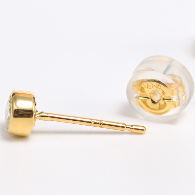 〈 甲府ジュエリー 〉K18 Dカラー 計 0.3ct フクリン ダイヤ ピアス BPE-01030K