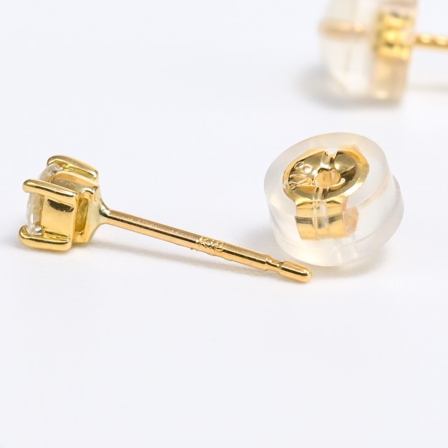 〈 甲府ジュエリー 〉K18 Dカラー 0.24ctUP 4本爪 ダイヤ ピアス BPE-02024K