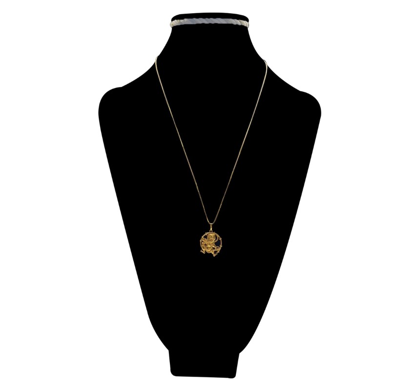 〈 甲府ジュエリー 〉K24 雷神ペンダント（15017510）