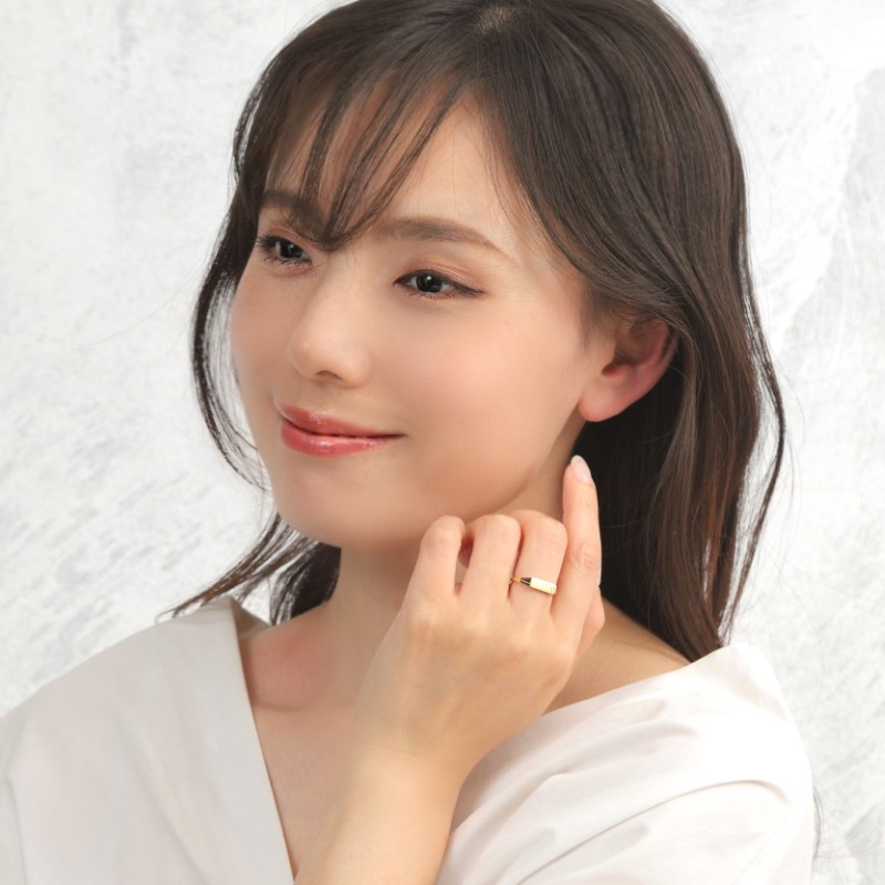 〈 甲府ジュエリー 〉K18 印代の指輪　26867