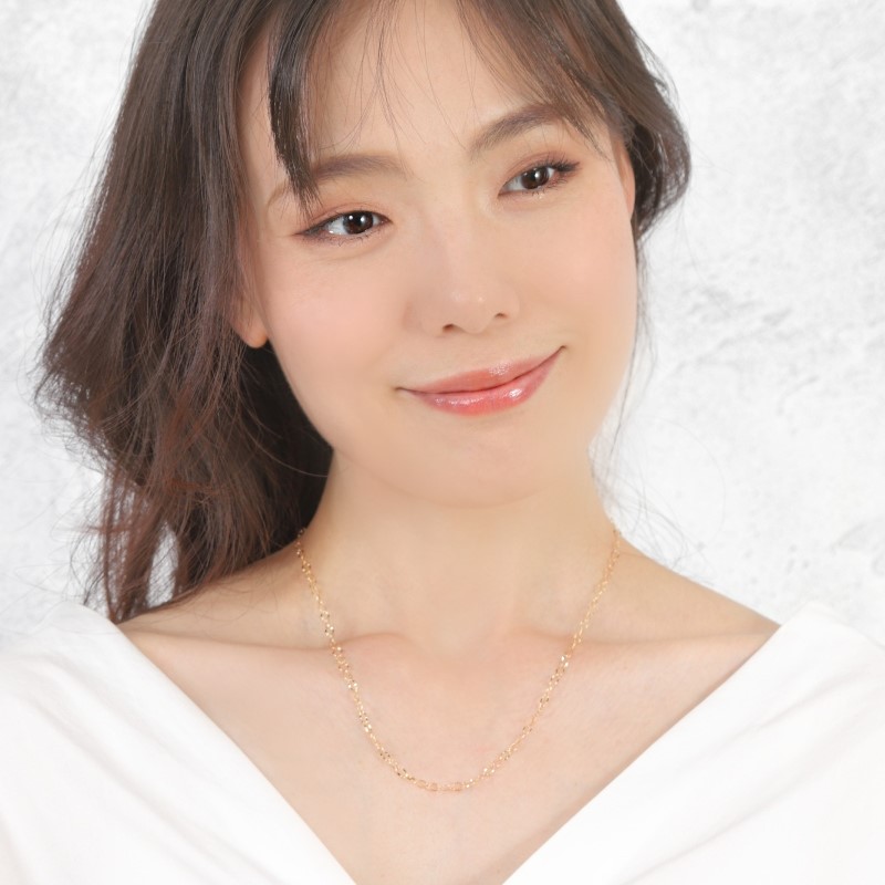 〈 甲府ジュエリー 〉K18 フリル ボリューム ネックレス　14354