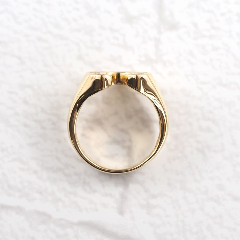 〈 甲府ジュエリー 〉K18 ダイヤ 馬蹄 リング L 26360