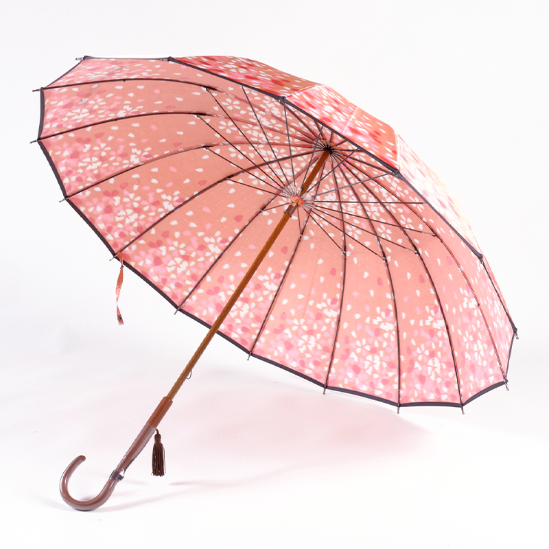 高級雨傘「桜吹雪」桃色