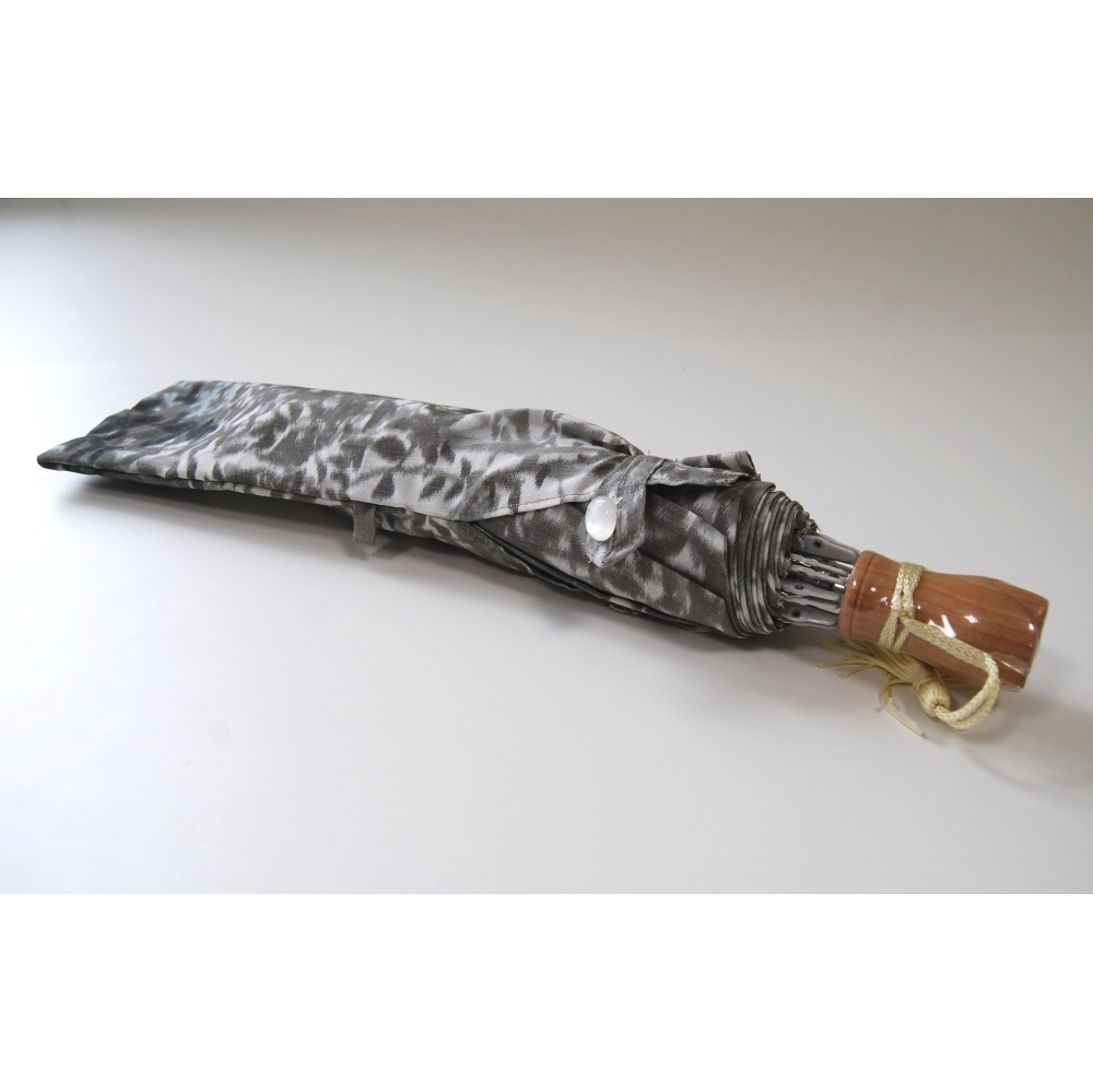 ほぐし織【日傘】　森林/薄墨