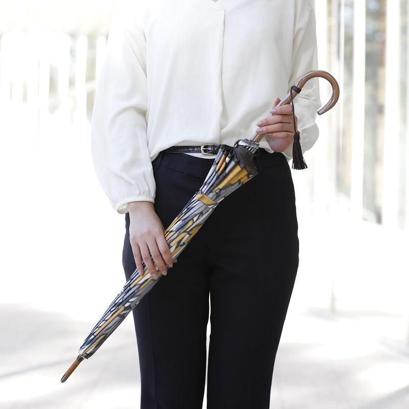 高級雨傘【チューリップ】黄色