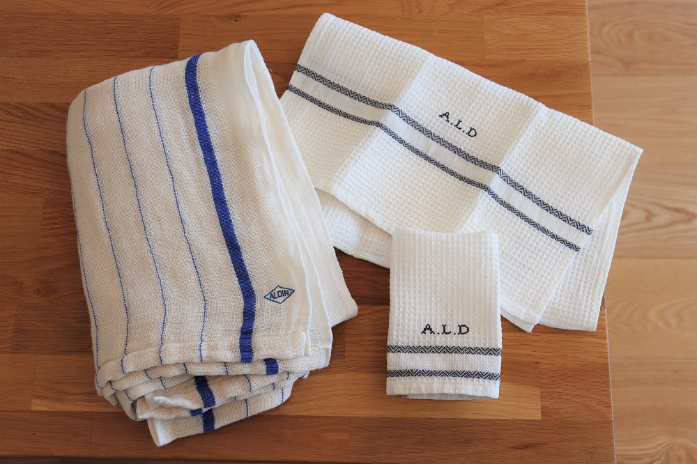 【手作業限定生産】 アルディン製タオル3種類のセット【blue】