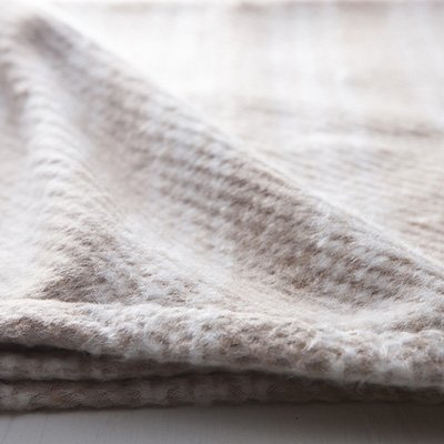 【オーガニックコットン100%】チェック柄ブランケット