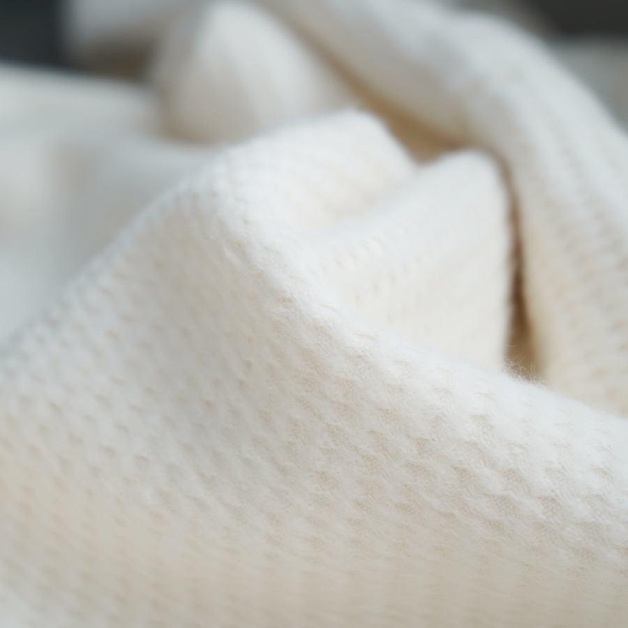 【オーガニックコットン100%】「シープスノー」ブランケット