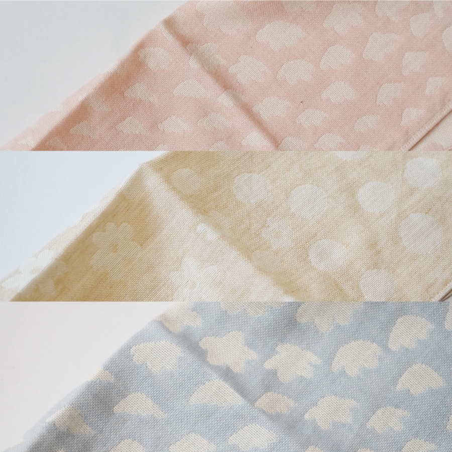 【オーガニックコットン100%】ハンカチ　3枚セット