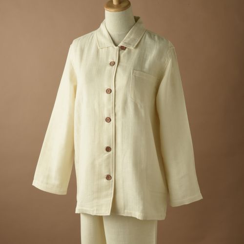 2重織りパジャマとピローミストのセット(婦人M)【オーガニックコットン100％】