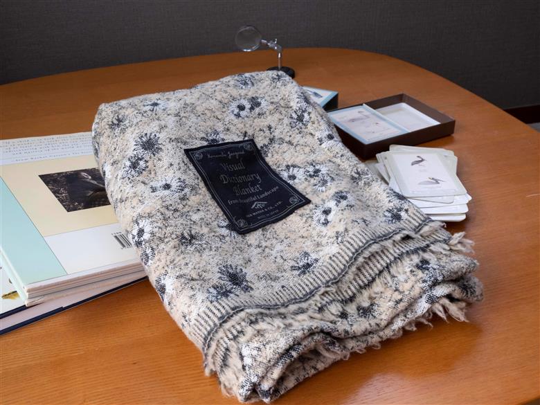 Visual Dictionary Blanket /Sepia Black