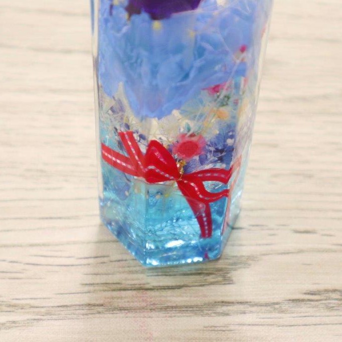 ハーバリウム カーネーション（青）