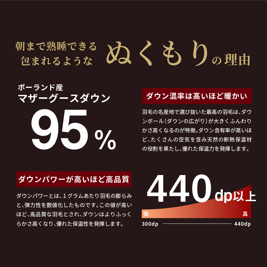 羽毛掛けふとん（シングル）ポーランド産マザーグース95％【創業100年】