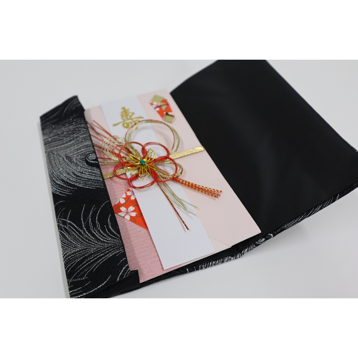 【ふじやま織】袱紗(クジャク柄)