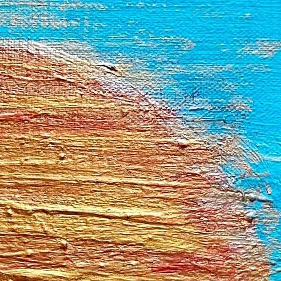 富士山溶岩パワーアート「天色赤富士」