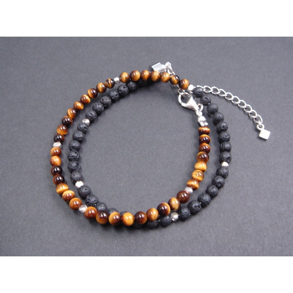 ゴルフジュエリー ナチュロック ラップモデル タイガーアイ E-WB-02