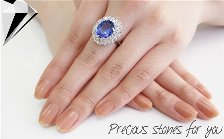 プラチナタンザナイトリング KT926　【ジュエリー 指輪】