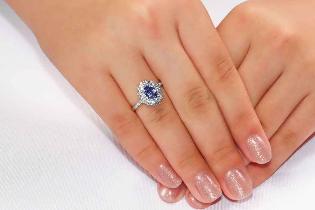 PT（プラチナ）　タンザナイトリング　KT-1215