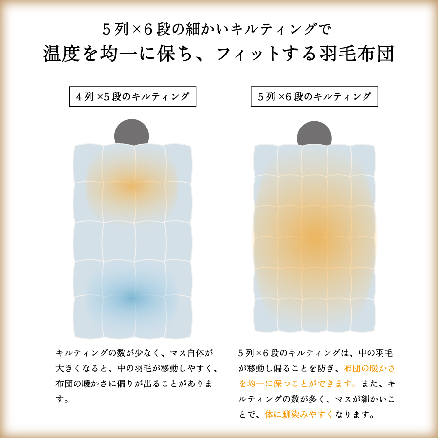 スリーシーズン快適羽毛ふとんホワイトダックダウン85％ローリエ柄(シングル)ブルー