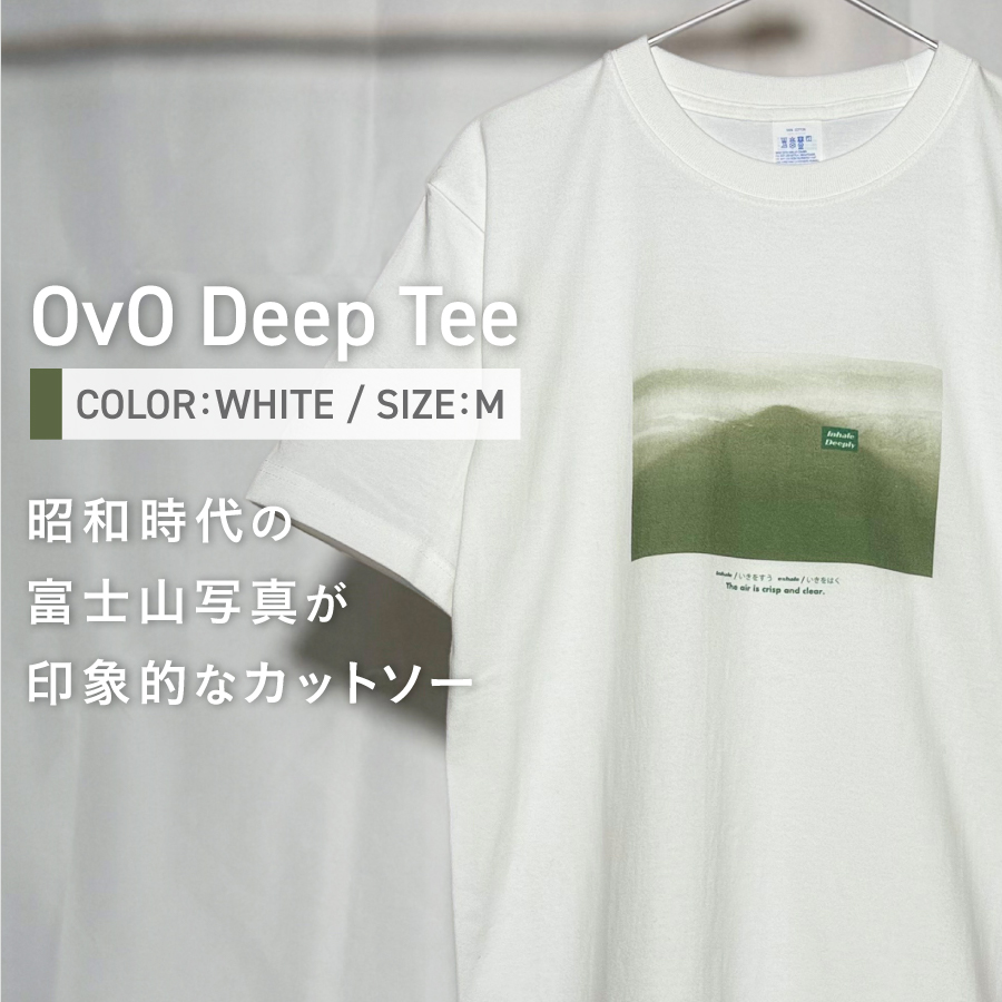 Tシャツ 半袖 WHITE Mサイズ 「OvO Deep Tee」 ユニセックス カジュアル