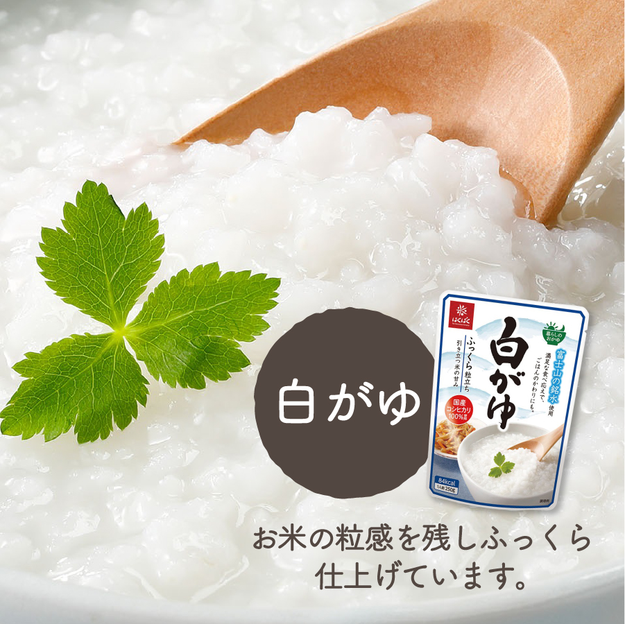 【3か月定期便】白がゆ　24食