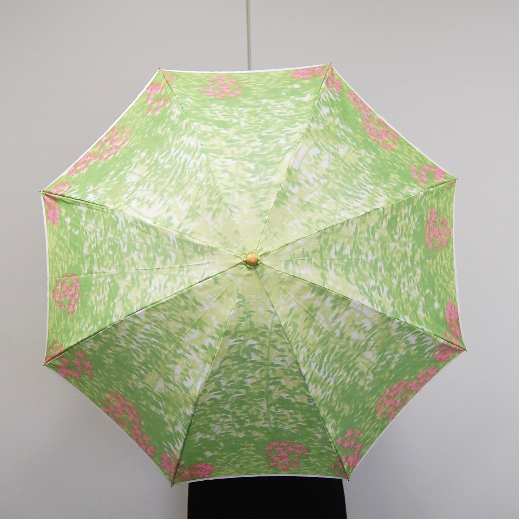 ほぐし織【日傘】　森林/若葉