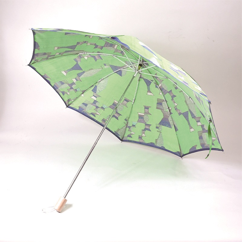 ハレフネ【マイカ】晴雨兼用傘　パーマネントグリーン