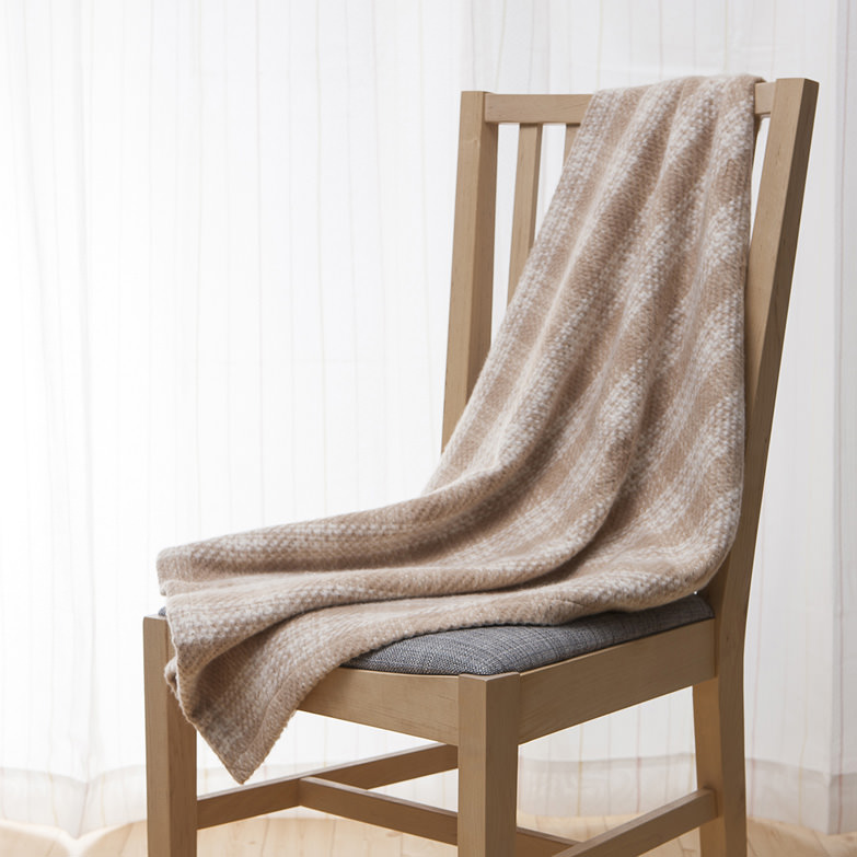 【オーガニックコットン100%】チェック柄ブランケット