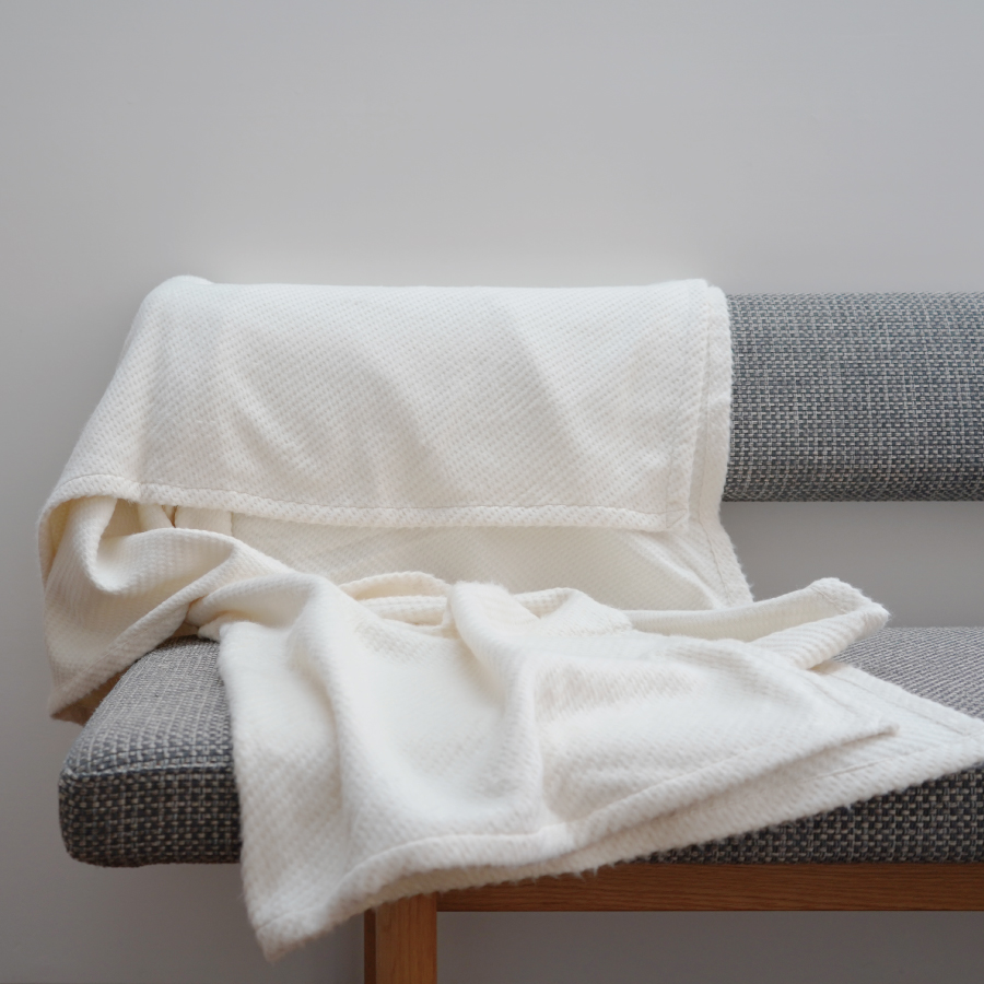 【オーガニックコットン100%】「シープスノー」ブランケット