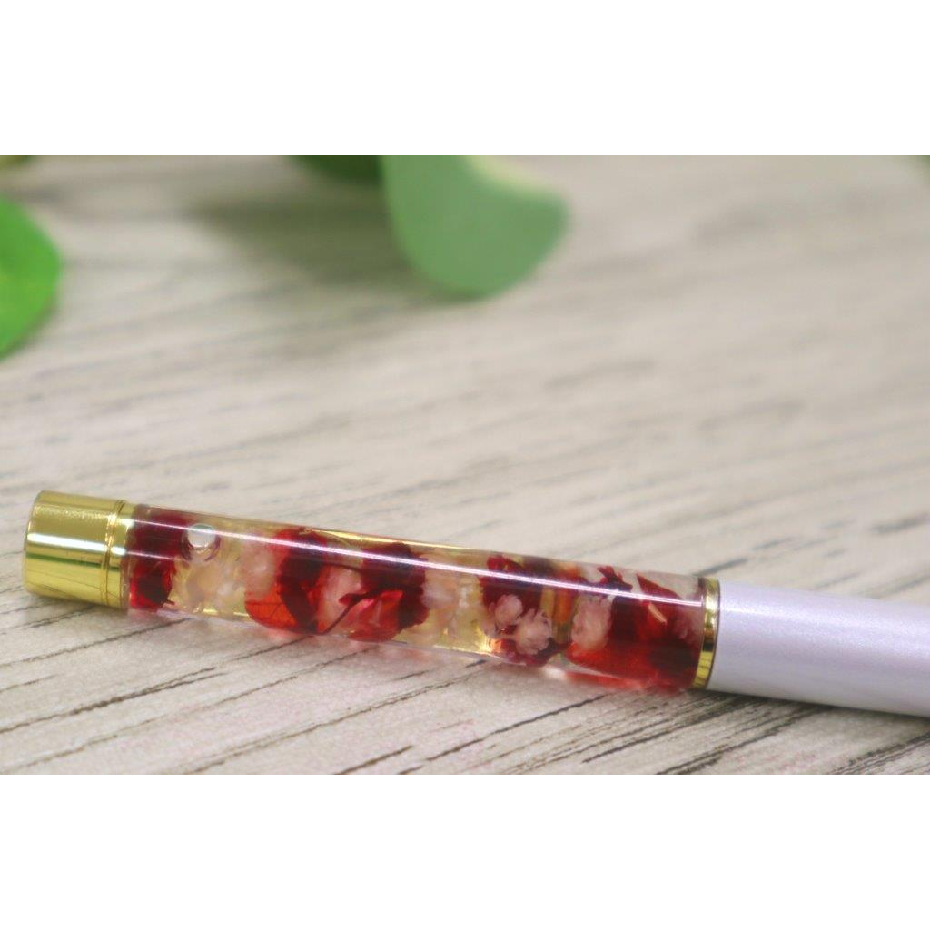 ハーバリウム　ボールペン（白）