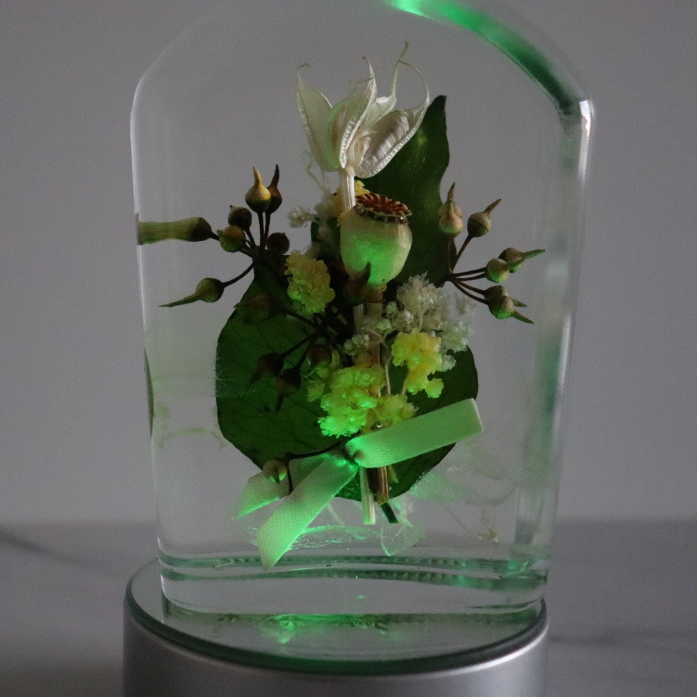 【LEDライト付】ハーバリウムアレンジメント