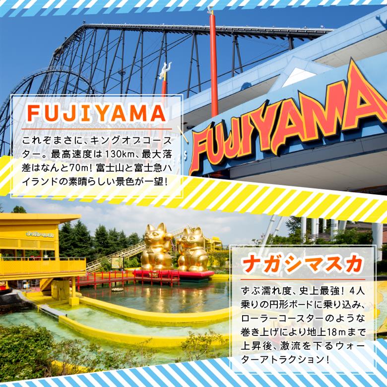 富士吉田市ふるさと納税限定　富士急ハイランドワンデイパス　ファミリーチケット4名（大人2名・小人2名） ファミリー4名（大人2名、小人2名）