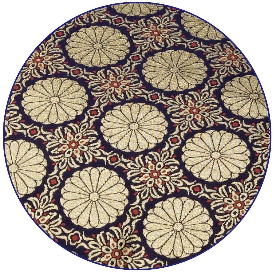 【便利で手軽な格式高い、仏前 座布団カバー】仏前 座布団カバー　新菊 銘仙判