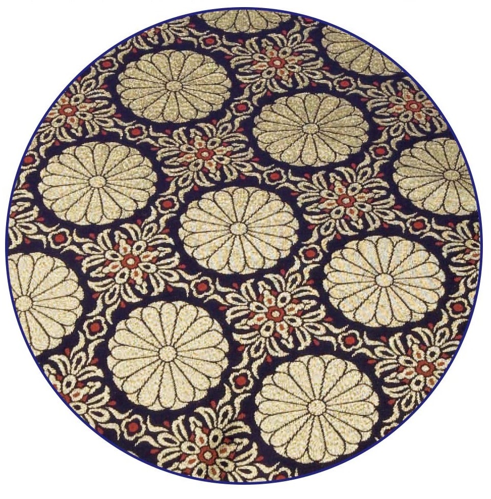 【便利で手軽な格式高い、仏前 座布団カバー】仏前 座布団カバー　新菊 八端判