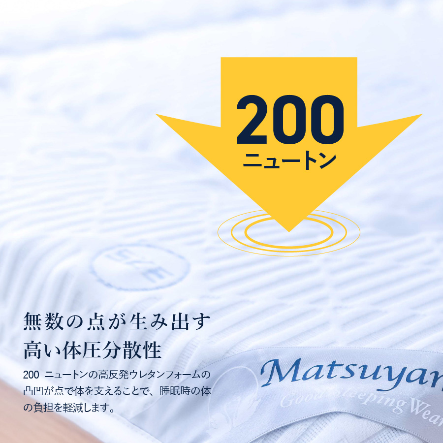 マットレス DryCool高密凸凹ウレタンマットレス（セミダブル）【爽快眠】【点で支える】敷布団 マットレス SD:セミダブル