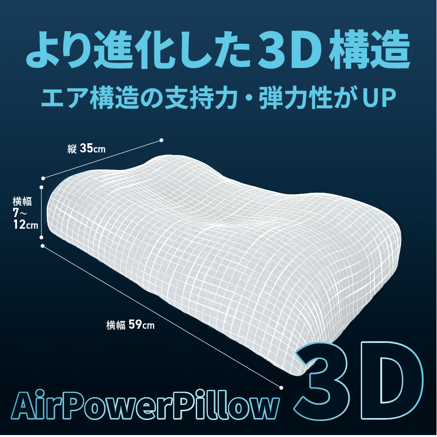 AirPowerPillow3D　DryCoolモデル　調整シート付