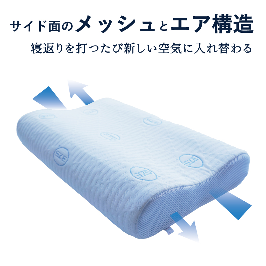 AirPowerPillow　枕　エア構造枕　DryCoolモデル　調整シート付 Fitシート　有り DryCoolモデル