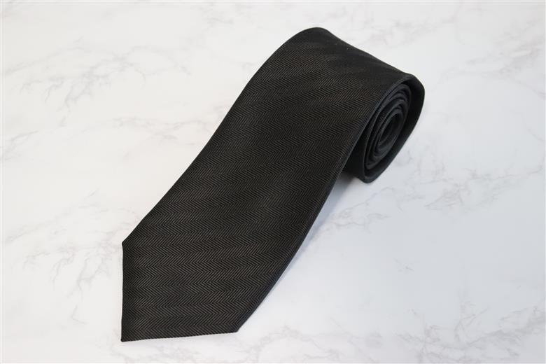 【Hadashin】フォーマルネクタイ ブラック＆シルバー 2本セット ストライプ